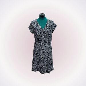 Sahalie black and white floral dress | Sz PL